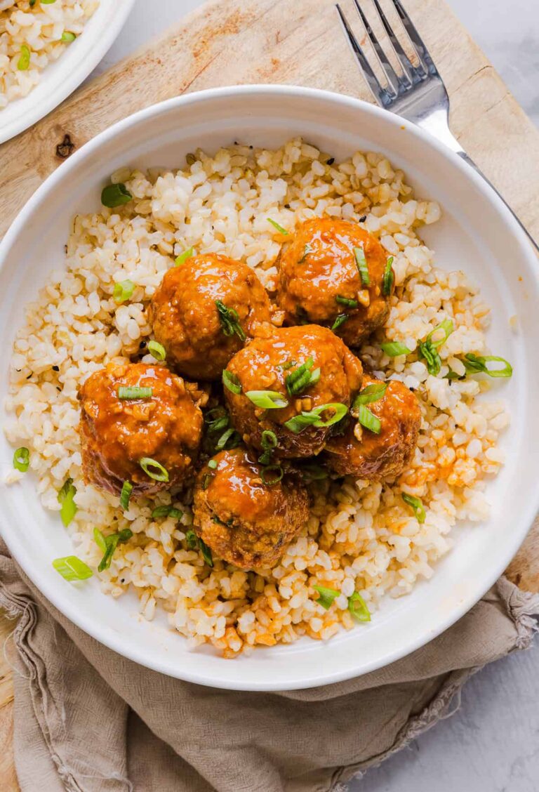 Honey Sriracha Glazed Meatballs – Eat Yourself Skinny